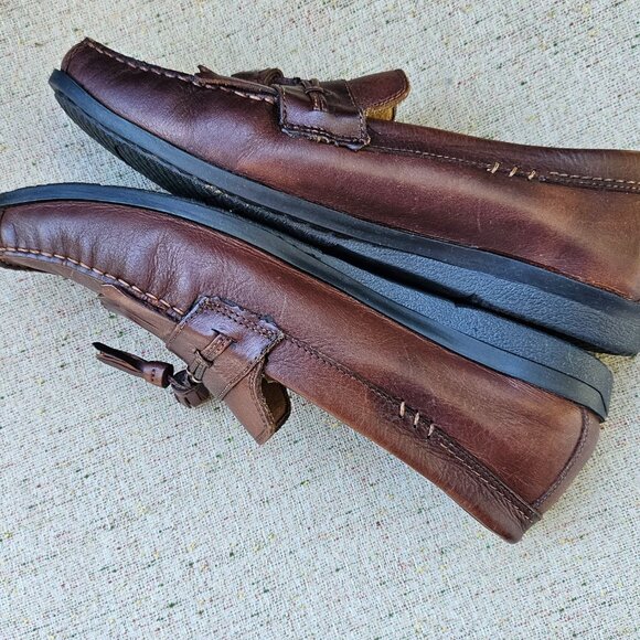 Dockers Men Brown Leather Upper Freestone Slip On Moccasin Shoes Size 9M main image 11